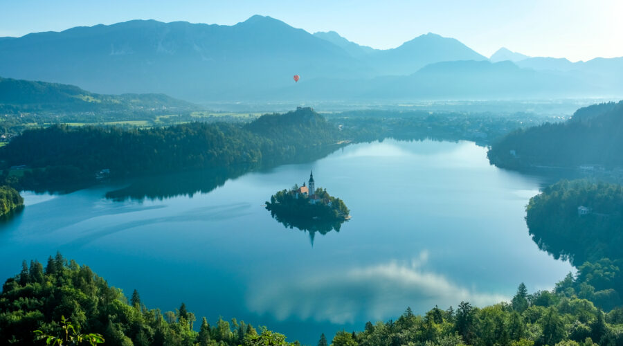 Exploring the picture postcard lake town of Bled in Slovenia