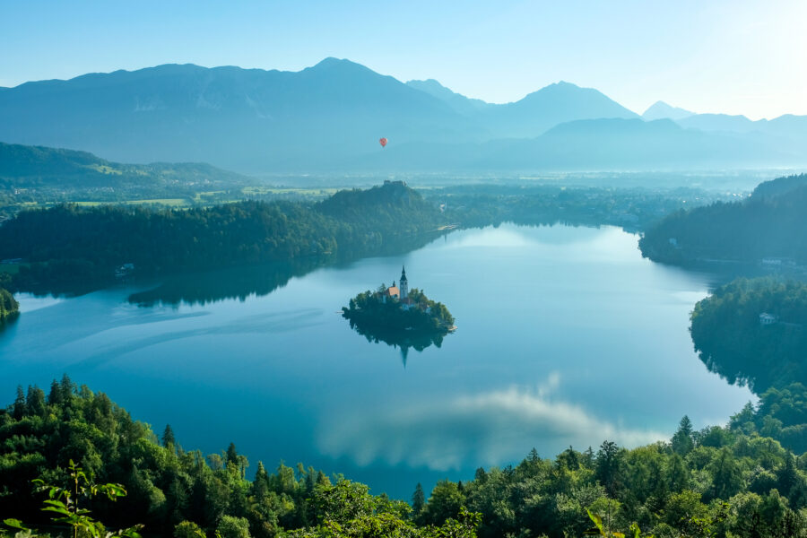 Exploring the picture postcard lake town of Bled in Slovenia